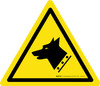 Guard Dog Warning - ISO Floor Sign