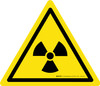 Radioactive Material or Ionizing Radiation Warning - ISO Floor Sign