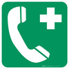 Emergency Telephone Safe Condition - ISO Floor Sign Emergency Telephone Safe Condition - ISO Floor Sign