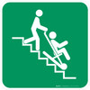 Evacuation Chair Safe Condition - ISO Floor Sign Evacuation Chair Safe Condition - ISO Floor Sign
