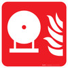 Fixed Fire Extinguisher Bottle Fire Safety - ISO Floor Sign