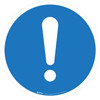Exclamation Point Mandatory - ISO Floor Sign Exclamation Point Mandatory - ISO Floor Sign
