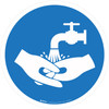 Wash Your Hands Mandatory - ISO Floor Sign