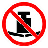 No Heavy Load Prohibition - ISO Floor Sign No Heavy Load Prohibition - ISO Floor Sign