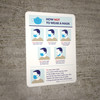 How Not To Wear a Mask Portrait Wall Sign