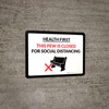 Health First: This Pew Is Closed For Social Distancing Landscape - Wall Sign
