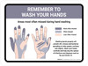 Remember To Wash Your Hands Landscape - Wall Sign Remember To Wash Your Hands Landscape - Wall Sign