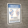Health Is In Your Hands - Wash Hands Carefully! Portrait - Wall Sign Health Is In Your Hands - Wash Hands Carefully! Portrait - Wall Sign