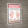 Wash Your Hands Carefully! Areas Most Often Missed Portrait - Wall Sign