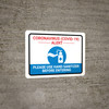 Coronavirus Alert - Please Use Hand Sanitizer Before Entering Landscape - Wall Sign