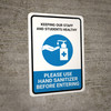Keeping Our Staff And Students Healthy - Please Use Hand Sanitizer Portrait - Wall Sign Keeping Our Staff And Students Healthy - Please Use Hand Sanitizer Portrait - Wall Sign