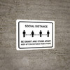 Be Smart And Stand Apart Landscape - Wall Sign