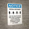 Notice: For The Health Of You And Your Co-Workers Portrait - Wall Sign