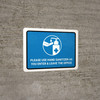 Please Use Hand Sanitizer As You Enter And Leave The Office Landscape - Wall Sign