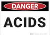 Danger: Acids - Wall Sign