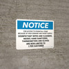 Notice Essential Items Are Limited To 1 Per Customer Landscape - Wall Sign
