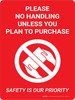 Please No Handling Unless You Plan to Purchase with Icon Portrait - Wall Sign