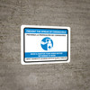 Prevent Coronavirus - Wash And Sanitize Hands Before Returning To Work Bilingual Spanish with Icon Landscape - Wall Sign