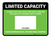 Limited Capacity: Maintain Social Distancing While Shopping Green Landscape - Wall Sign