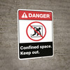 Danger: Confined Space Keep Out ANSI - Wall Sign