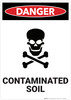 Danger: Contaminated Soil - Wall Sign Danger: Contaminated Soil - Wall Sign