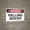 Danger: Falling Rocks - Wall Sign