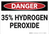 Danger: Hydrogen Peroxide - Wall Sign Danger: Hydrogen Peroxide - Wall Sign