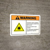 Warning: ISO Hazardous Optical Radiation - May be Harmful to Eyes and Skin ANSI Landscape - Wall Sign Warning: ISO Hazardous Optical Radiation - May be Harmful to Eyes and Skin ANSI Landscape - Wall Sign