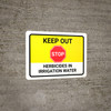 Stop Keep Out Herbicides In Landscape - Wall Sign Stop Keep Out Herbicides In Landscape - Wall Sign