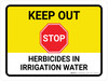 Stop Keep Out Herbicides In Landscape - Wall Sign Stop Keep Out Herbicides In Landscape - Wall Sign