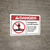 Danger: Entanglement and Fall Hazards - Wall Sign