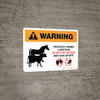 Warning: Privately Owned Livestock - Do Not Pet or Feed Landscape - Wall Sign Warning: Privately Owned Livestock - Do Not Pet or Feed Landscape - Wall Sign