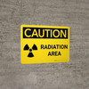 Caution: Radiation Area Landscape - Wall Sign Caution: Radiation Area Landscape - Wall Sign