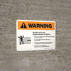 Warning: Moving Gate Can Cause Serious Injury or Death with Icon Landscape - Wall Sign Warning: Moving Gate Can Cause Serious Injury or Death with Icon Landscape - Wall Sign