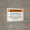 Warning: VK-200 Fire Supression System Avoid Exposure Landscape - Wall Sign Warning: VK-200 Fire Supression System Avoid Exposure Landscape - Wall Sign