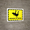 Beware Of Geese Yellow Hazard Landscape - Wall Sign Beware Of Geese Yellow Hazard Landscape - Wall Sign