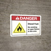 Danger: Diesel Fuel No Smoking ANSI - Wall Sign Danger: Diesel Fuel No Smoking ANSI - Wall Sign