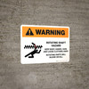 Warning: Rotating Shaft Hazard Keep Body Landscape - Wall Sign Warning: Rotating Shaft Hazard Keep Body Landscape - Wall Sign