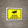 Be Alert - Nesting And Aggressive Ducks Landscape - Wall Sign Be Alert - Nesting And Aggressive Ducks Landscape - Wall Sign