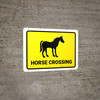 Horse Crossing Landscape - Wall Sign