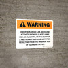 Warning: Arkansas Equine Activity Sponsor Not Liable Landscape - Wall Sign