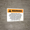 Warning: New Jersey Equestrian Area Operator Is Not Liable Landscape - Wall Sign Warning: New Jersey Equestrian Area Operator Is Not Liable Landscape - Wall Sign