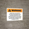 Warning: Texas Equine Professional Is Not Liable Landscape - Wall Sign Warning: Texas Equine Professional Is Not Liable Landscape - Wall Sign