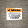 Warning: Utah Equine Activity Sponsor Not Liable Landscape - Wall Sign