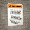 Warning: Colorado Llama Professional Is Not Liable Portrait - Wall Sign Warning: Colorado Llama Professional Is Not Liable Portrait - Wall Sign