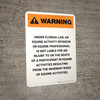 Warning: Florida Equine Activity Sponsor Not Liable Portrait - Wall Sign