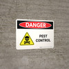 Danger: Pest Control Landscape - Wall Sign Danger: Pest Control Landscape - Wall Sign