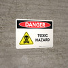 Danger: Toxic Hazard Landscape - Wall Sign