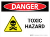Danger: Toxic Hazard Landscape - Wall Sign