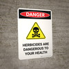 Danger: Herbicide Are Dangerous Portrait - Wall Sign Danger: Herbicide Are Dangerous Portrait - Wall Sign